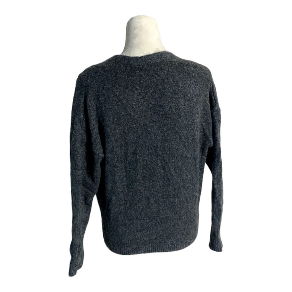 ASTR Gray Deep V Wrap Front Sweater size XS - Picture 4 of 7